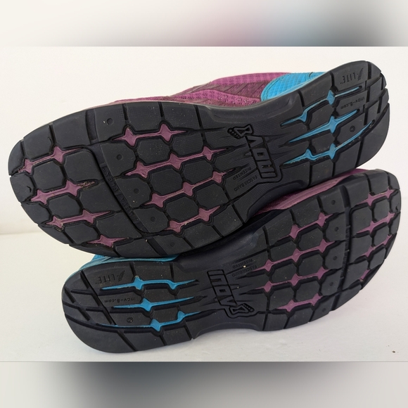 Inov8 Women’s Size 7 F-Lite 250 w/ Power Heel Purple Teal Running Shoes Sneakers - Picture 13 of 14